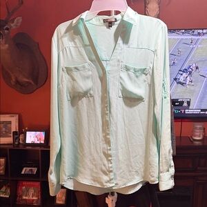 Express Light Green Blouse